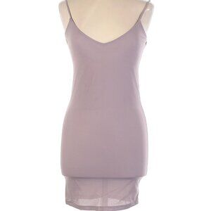 Mauve/Grey Parade Mesh Slip Dress - Size Large